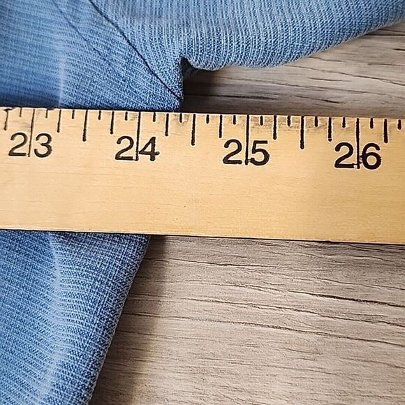 Quicksilver Shirt Men's 2XL Blue Embroidered Pocket Untucked Slit Side Fishing - Picture 13 of 14